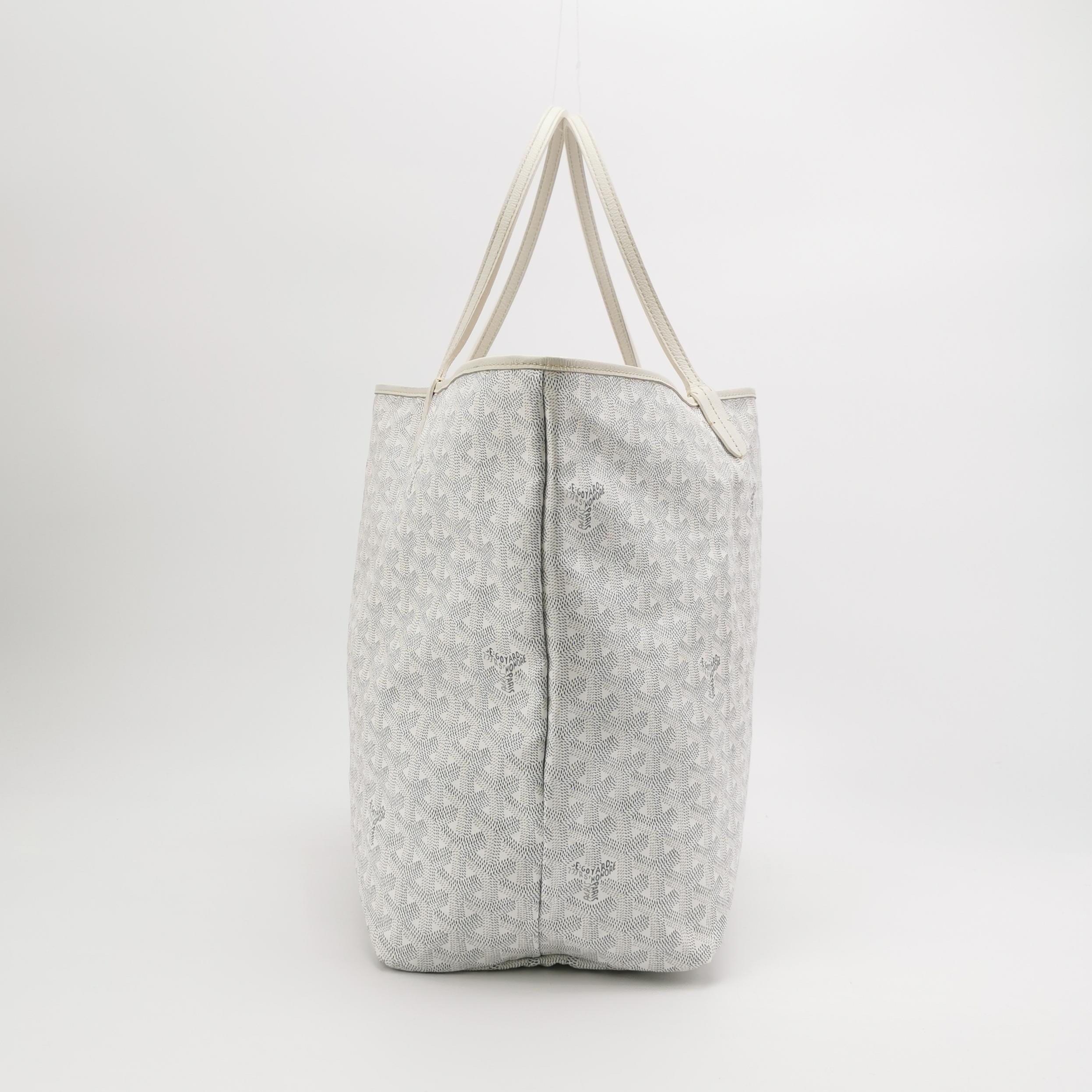 Goyard Saint Louis Tote Large GM White Goyardine Canvas 2023 en vente 1