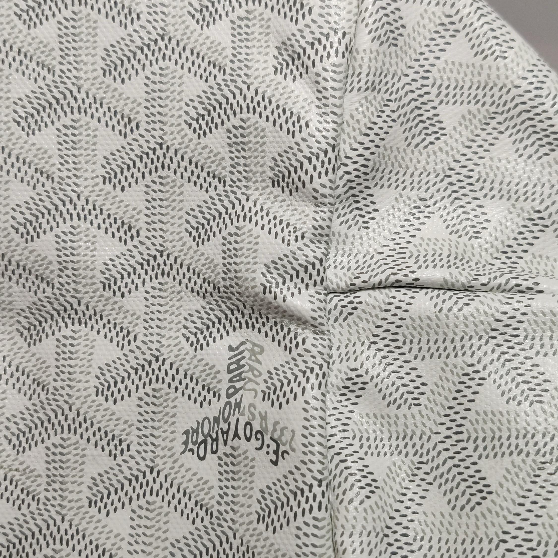 Goyard Saint Louis Tote Large GM White Goyardine Canvas 2023 en vente 2