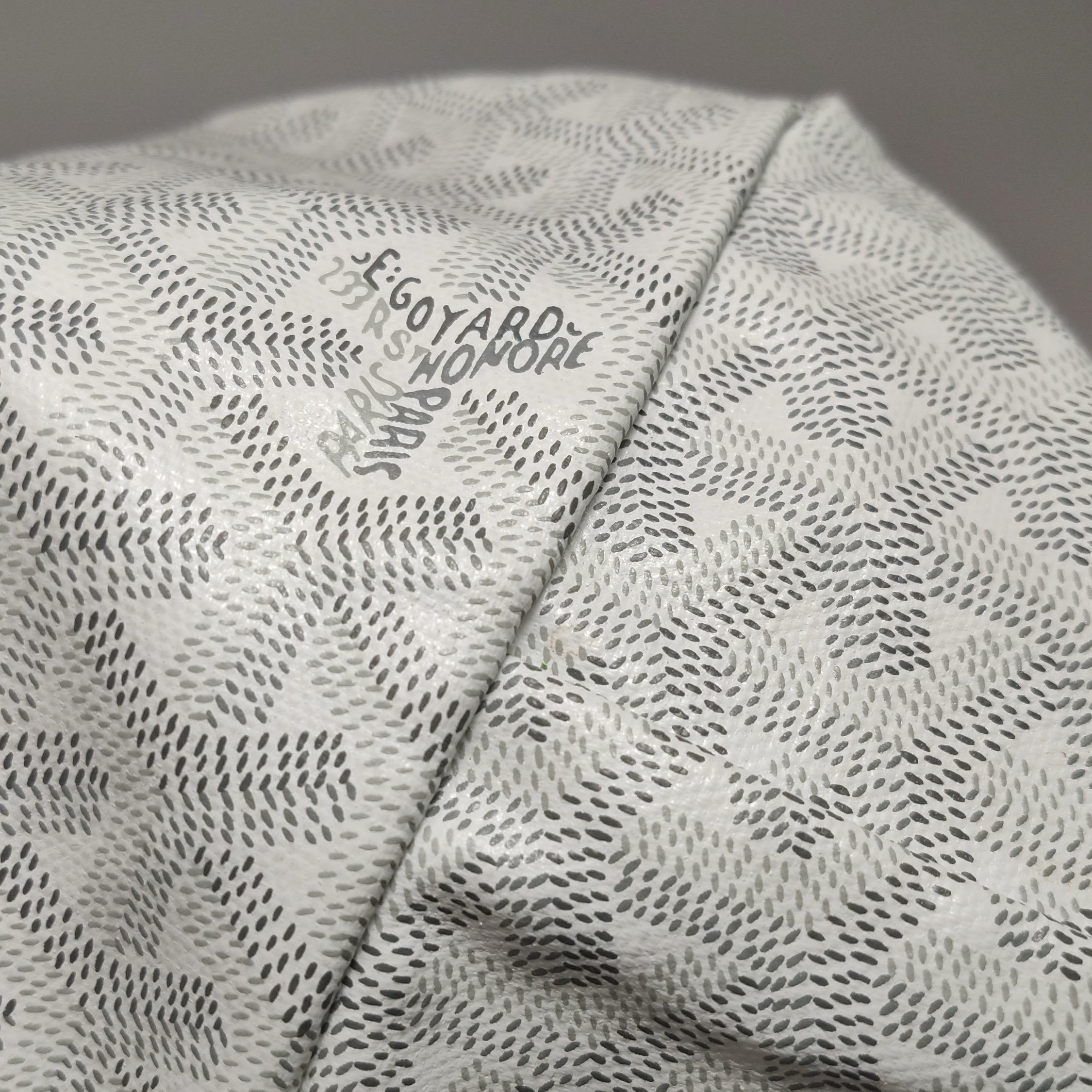 Goyard Saint Louis Tote Large GM White Goyardine Canvas 2023 en vente 3