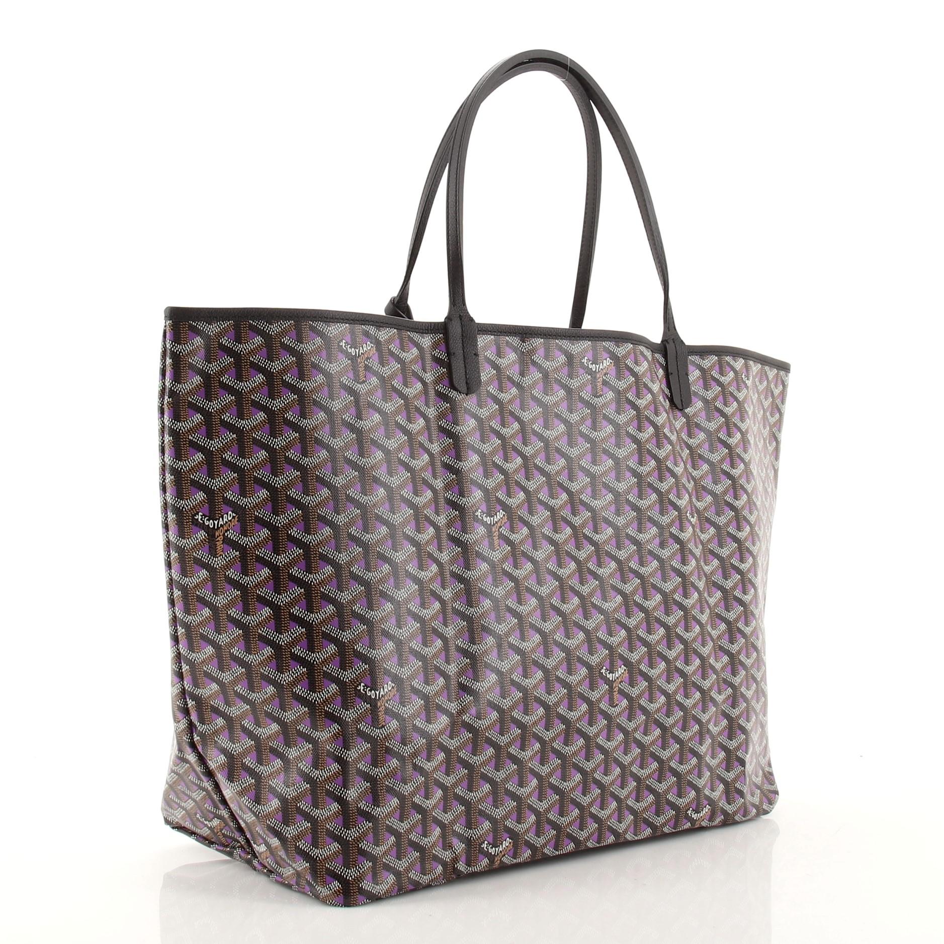 Gray Goyard Saint Louis Tote Limited Edition Coated Canvas GM
