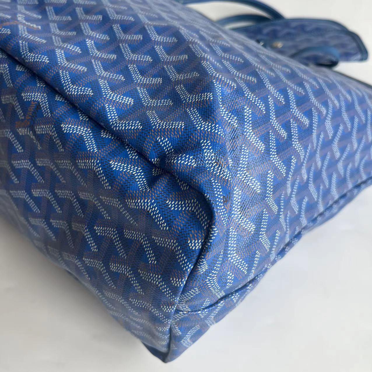 Goyard Saint Louis Tote Medium PM Blue 2018 en vente 6