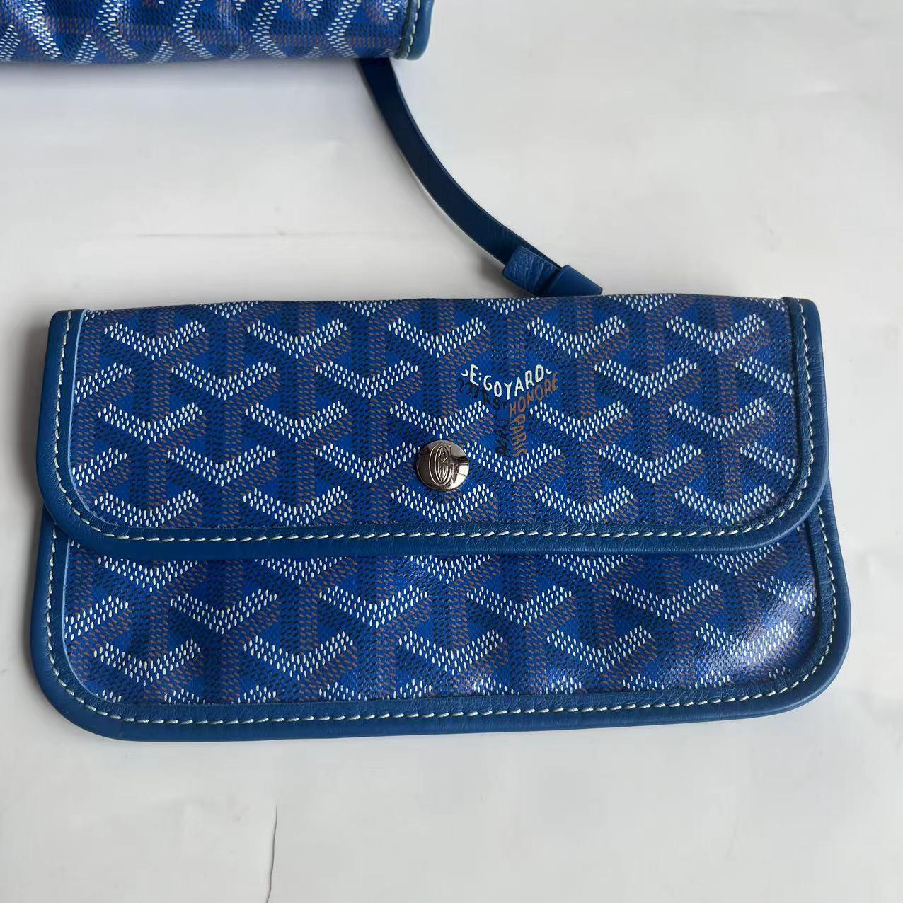 Goyard Saint Louis Tote Medium PM Blue 2018 en vente 8