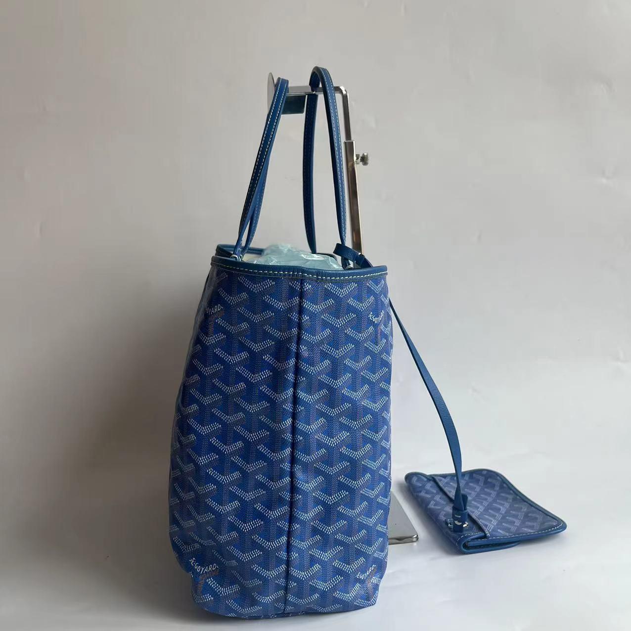 Bleu Goyard Saint Louis Tote Medium PM Blue 2018 en vente