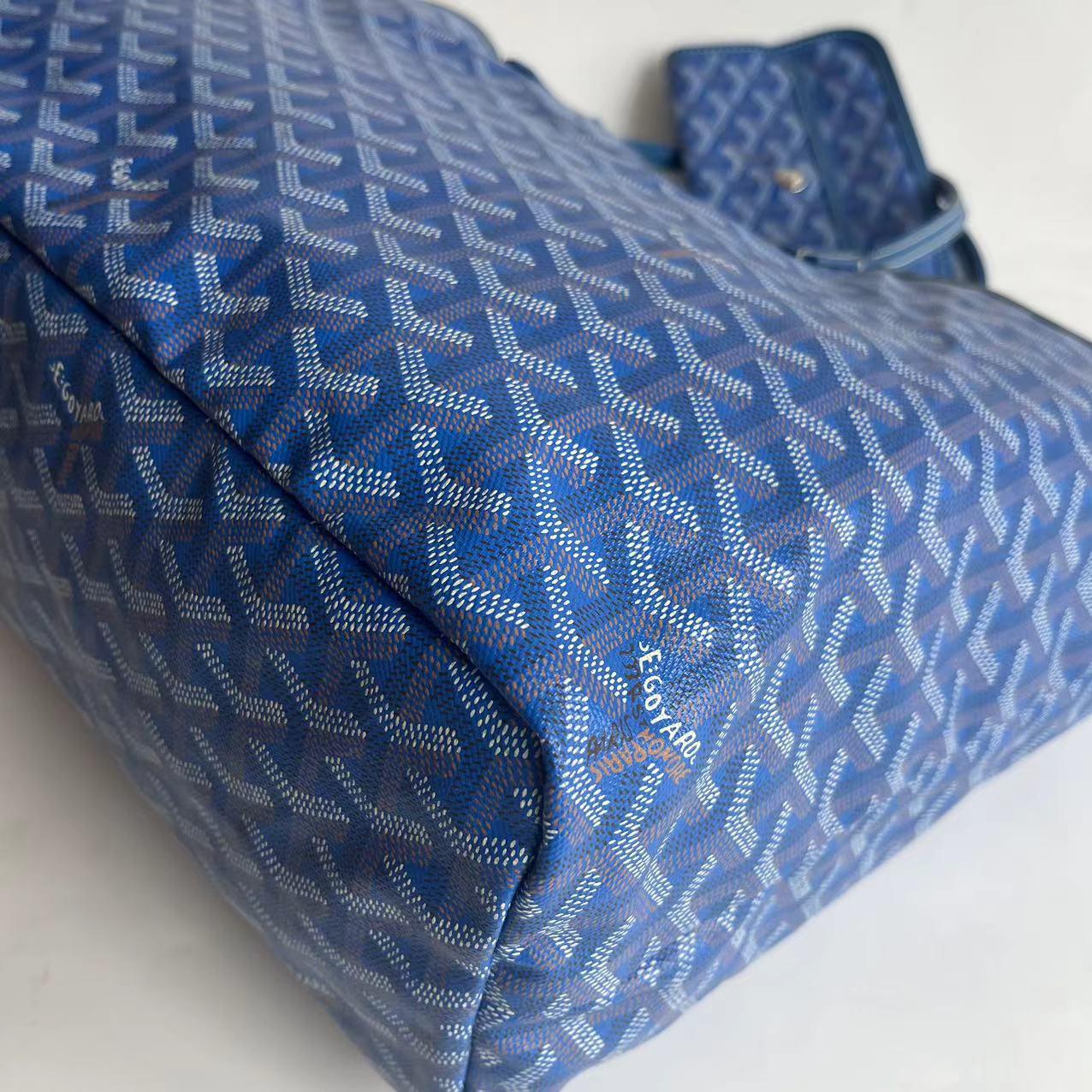 Goyard Saint Louis Tote Medium PM Blue 2018 en vente 4