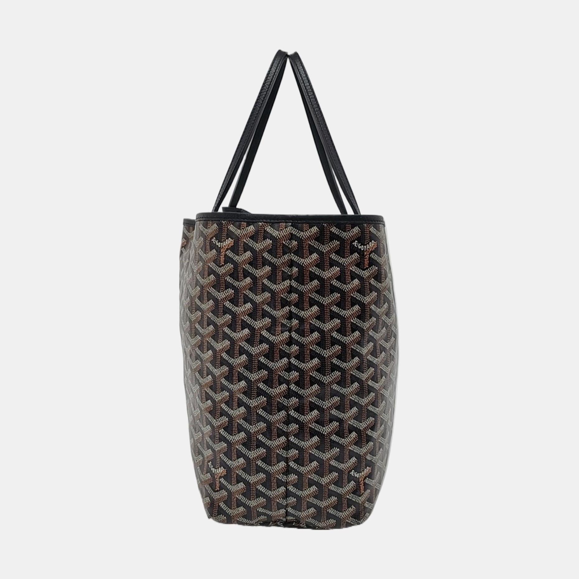 Donna Goyard Saint Louis Tote PM Medium Nero Bulldog Francese in vendita