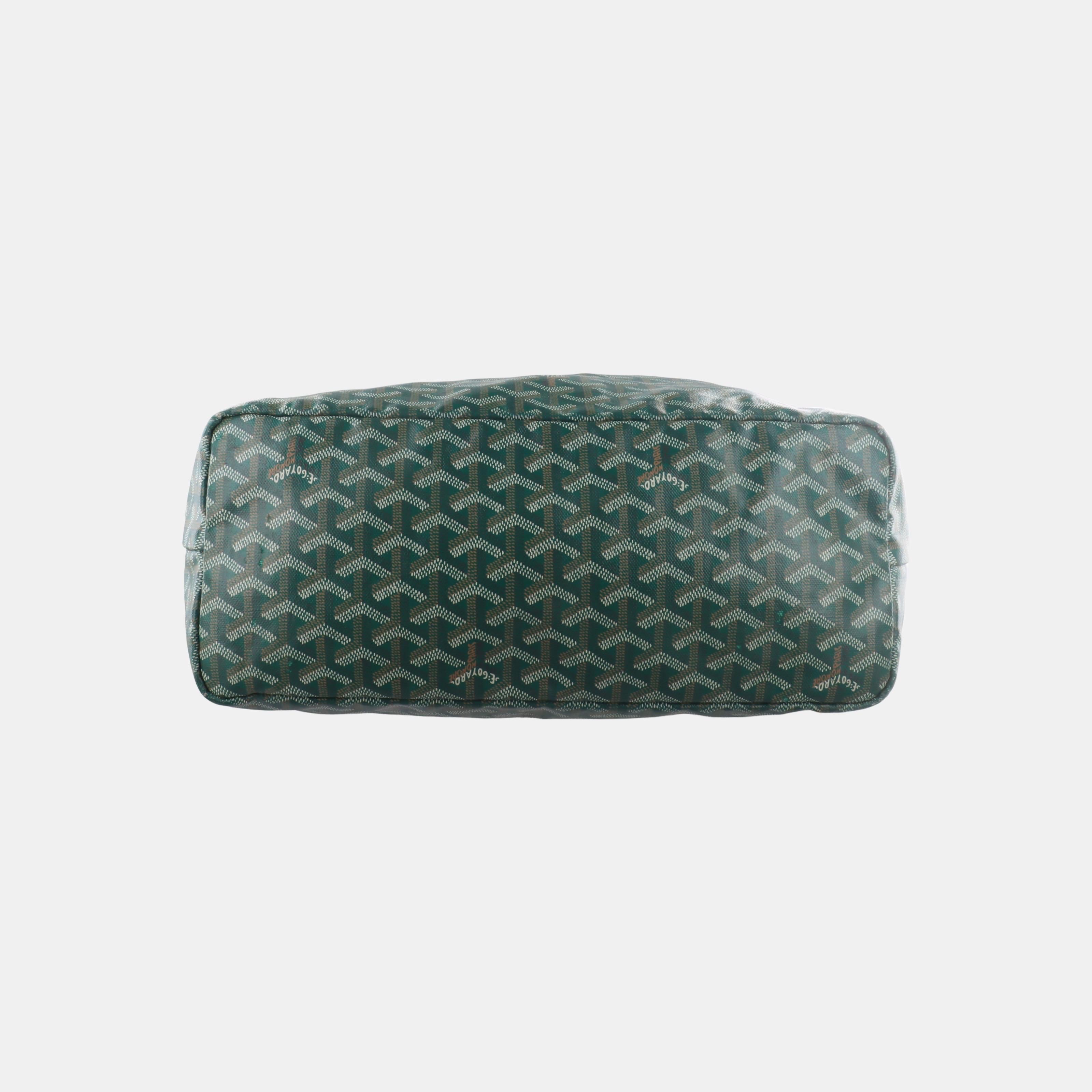 Goyard Saint Louis Tote PM Medium Green In Good Condition In AUBERVILLIERS, FR