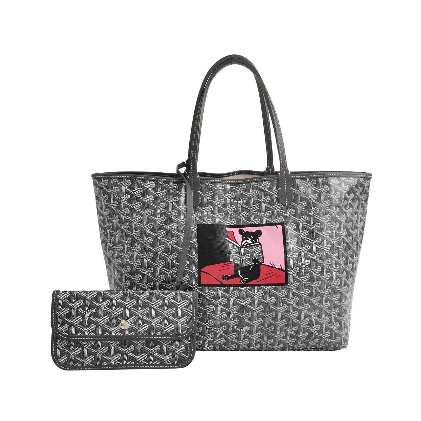 Goyard Saint Louis Tote PM Grigio Medio Bulldog Francese in vendita