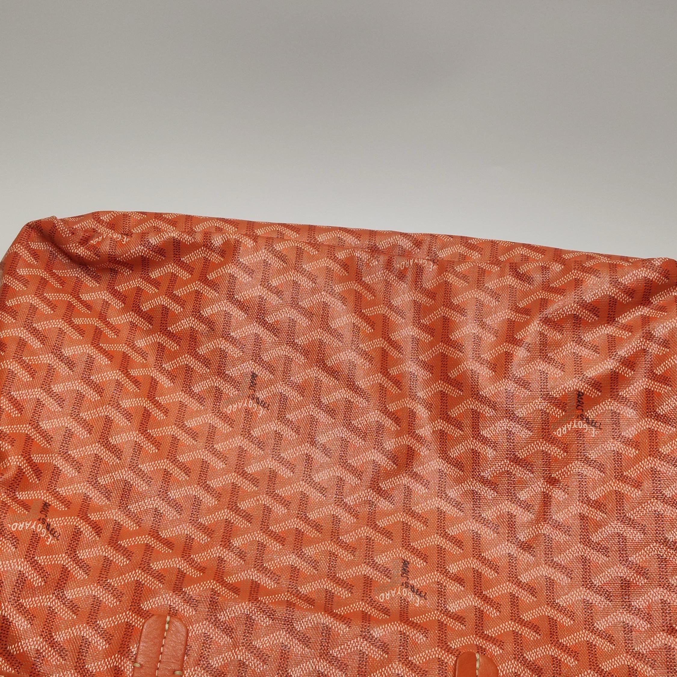 Goyard Saint Louis Tote PM Arancione in tela Goyard in vendita 6