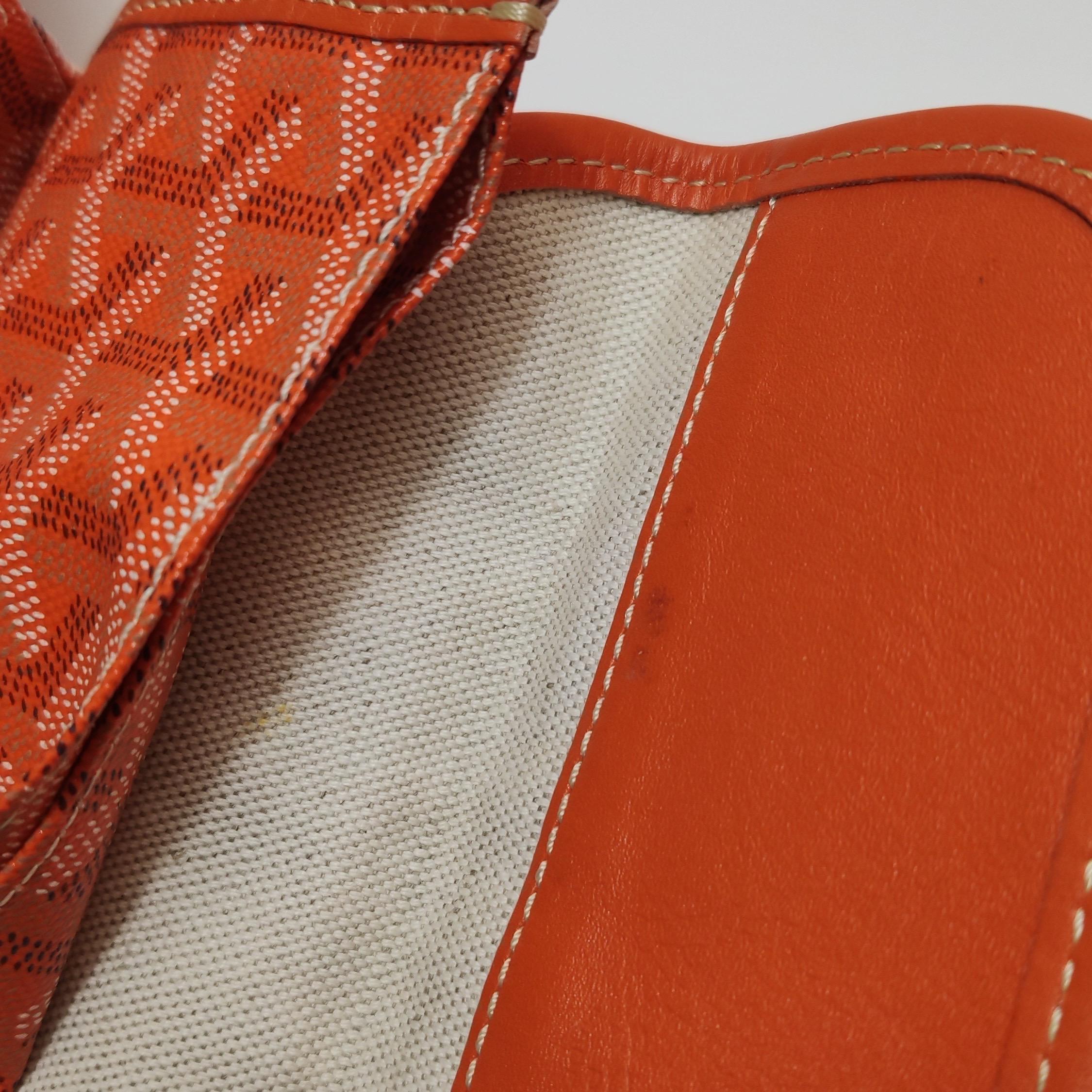 Goyard Saint Louis Tote PM Arancione in tela Goyard in vendita 8