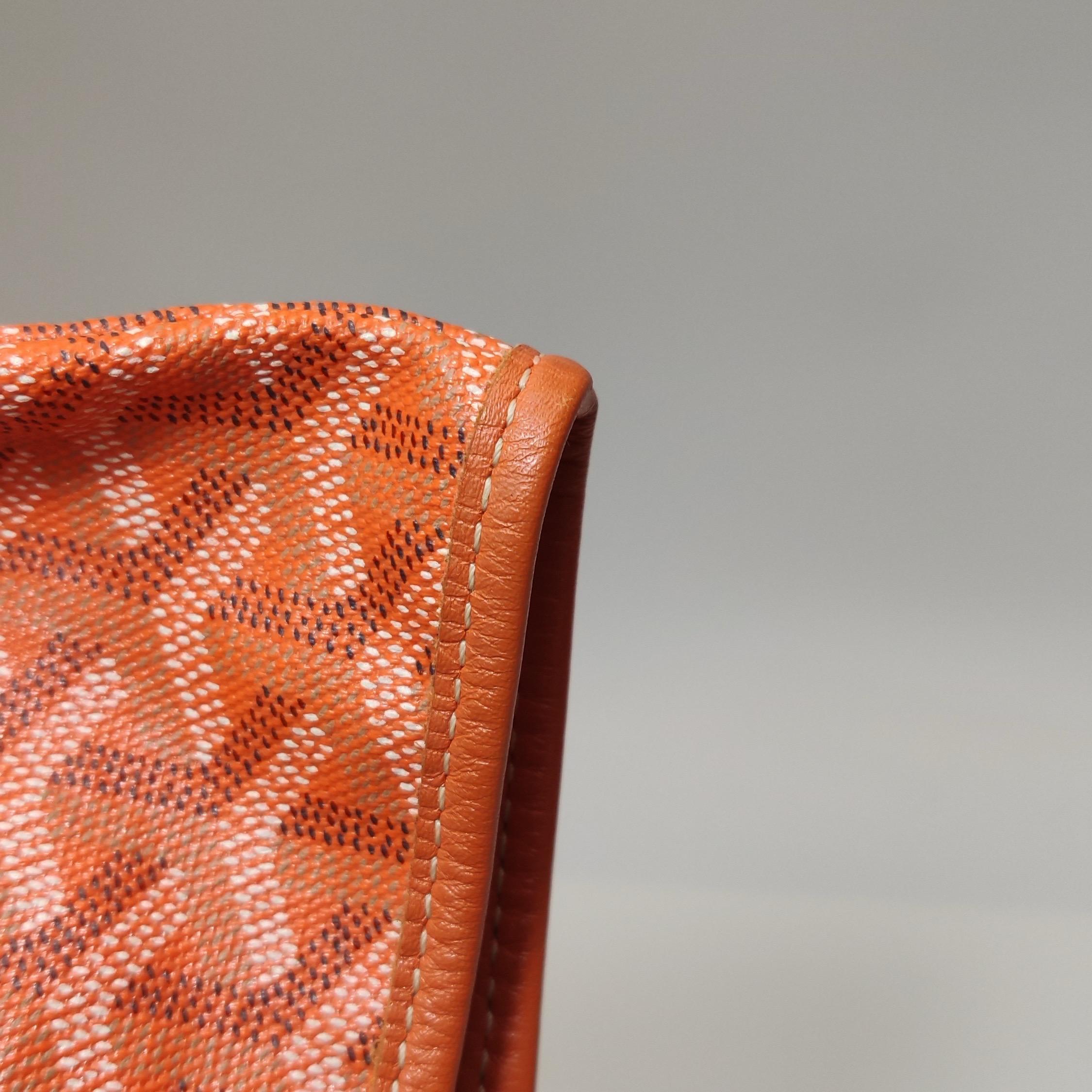 Goyard Saint Louis Tote PM Arancione in tela Goyard in vendita 10