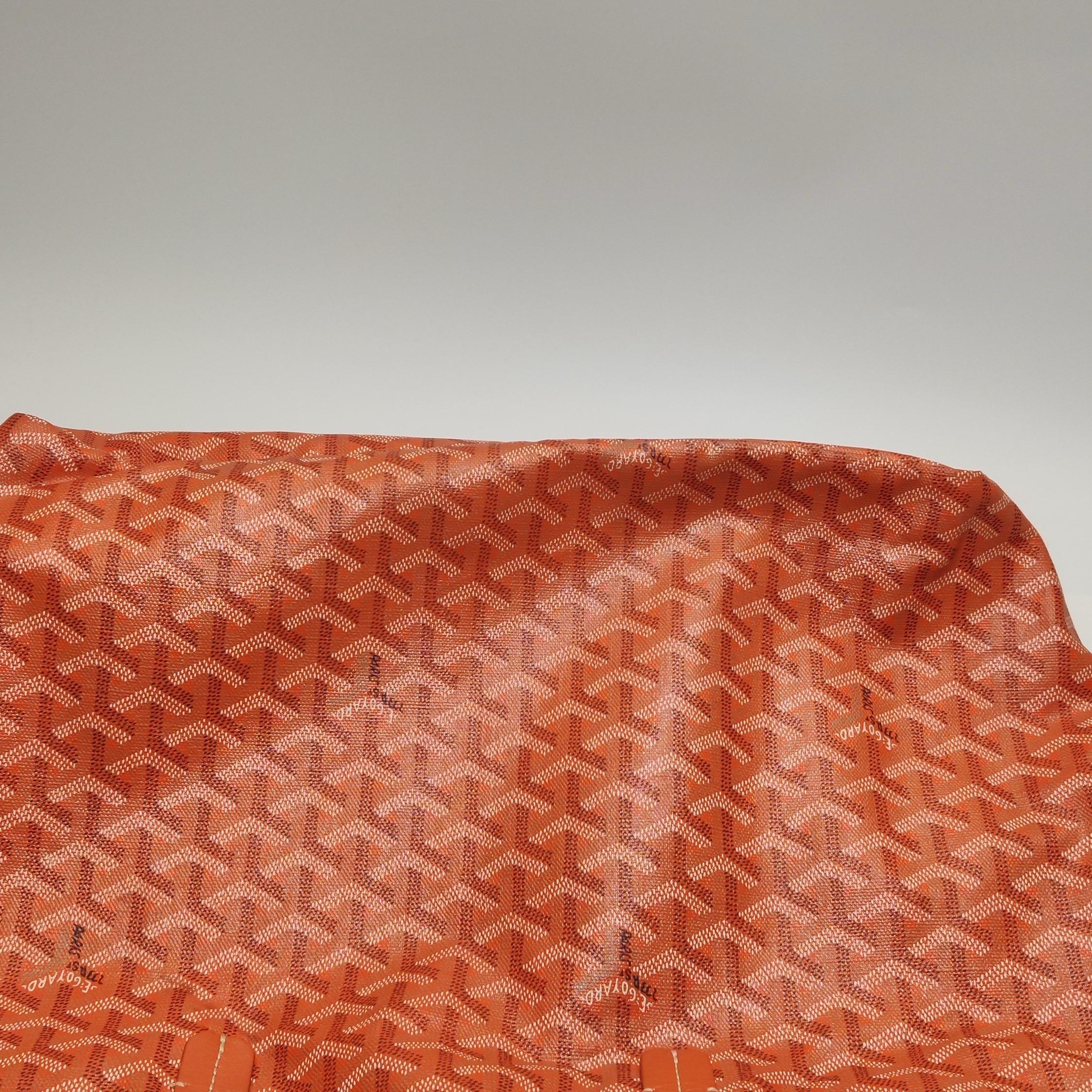 Goyard Saint Louis Tote PM Arancione in tela Goyard in vendita 12