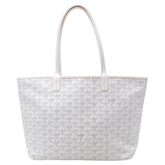Goyard Saint Louis Weiße beschichtete Segeltuch-Tragetasche