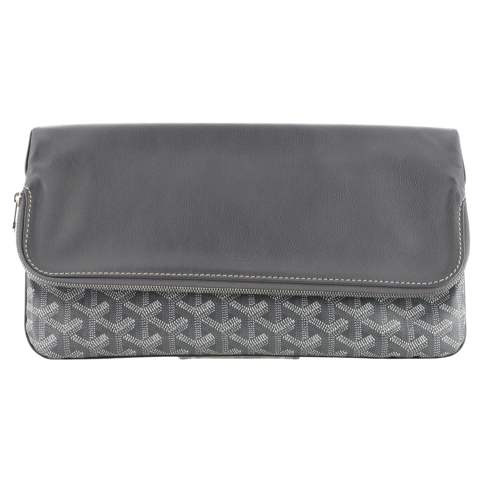 Goyard Chevron Goyardine Diplomat Briefcase Attache 230928 Black Laptop