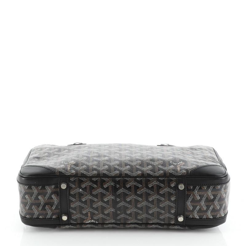 Black Goyard Saint Martin Bag Coated Canvas