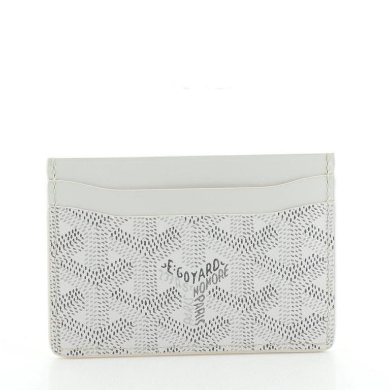 goyard white wallet