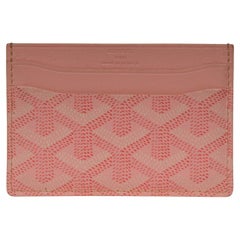 Goyard Saint Sulpice Portacarte Rosa Portafoglio Soldi Viaggio Tela Coates