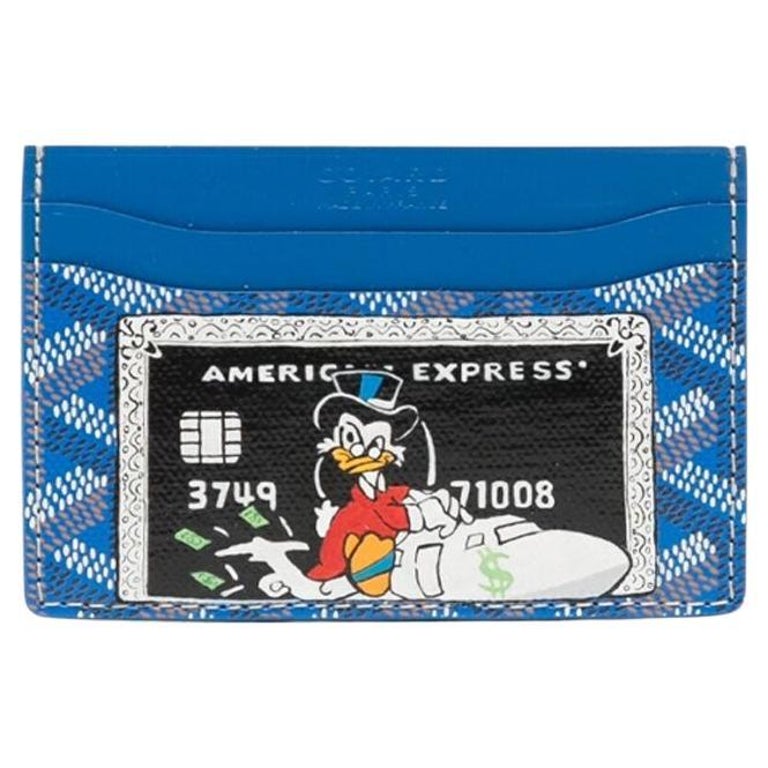 Goyard Blue Customized Slotcard Wallet