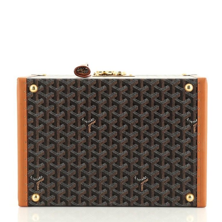 Goyard Gold Sardaigne Vanity Train Case Storage Box Travel Trunk –  THE-ECHELON