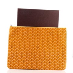 Goyard Senat Zip Pouch Coated Canvas GM