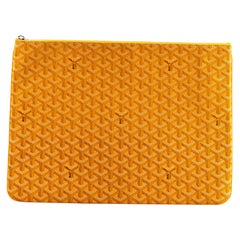 Goyard Senat Zip Pouch Coated Canvas GM