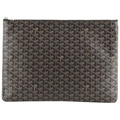 Goyard Senat Zip Pouch Coated Canvas GM