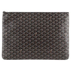 Goyard Senat Zip Pouch Coated Canvas GM