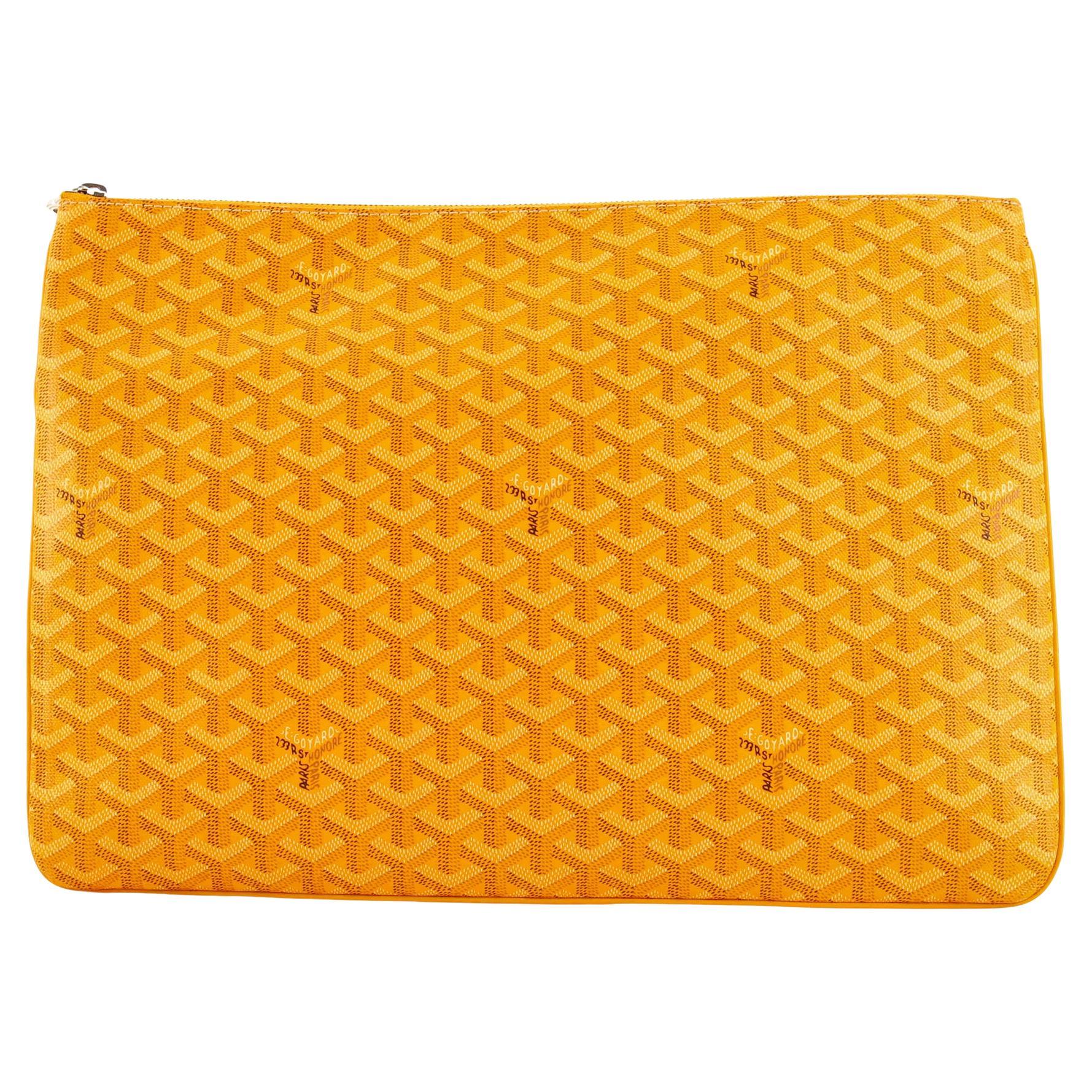 Goyard Senat Zip Pouch Coated Canvas GM