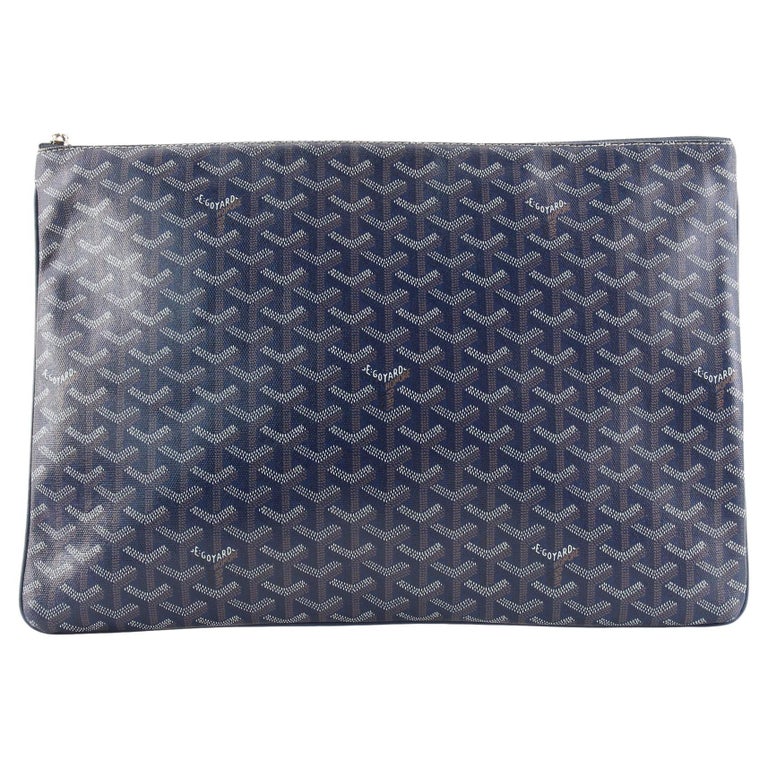 Goyard Senat Zip Pouch Coated Canvas GM For Sale at 1stDibs