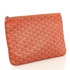 Goyard Senat Zip Pouch Coated Canvas MM