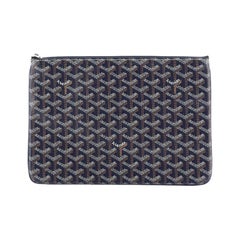 Goyard Senat Zip Pouch Coated Canvas MM