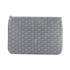 Goyard Senat Zip Pouch Coated Canvas MM