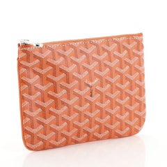 Goyard Senat Zip Beutel beschichtetem Segeltuch PM
