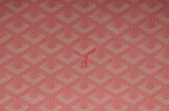 Goyard Senate MM Pouch Rose Sakura Pink Clutch Bag Coated Canvas Zip Top Wallet