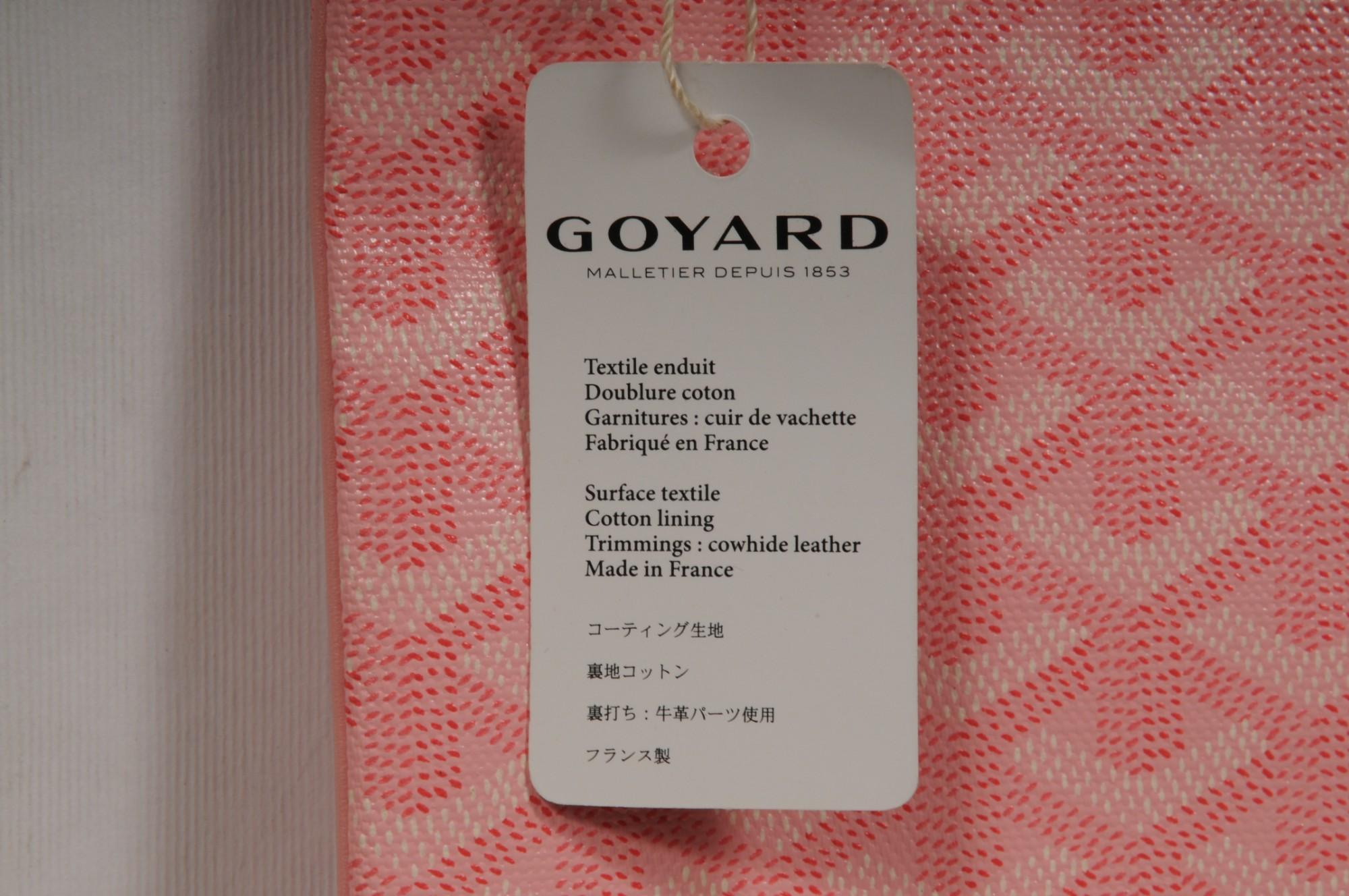 Femenino o masculino Goyard Senate MM Pouch Rosa Sakura Rosa Bolso Embrague Lienzo Estucado Zip Top Wallet en venta