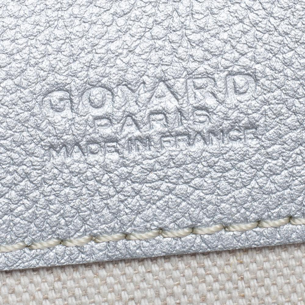 Goyard Silver Goyardine Coated Canvas St. Louis PM Tote 3