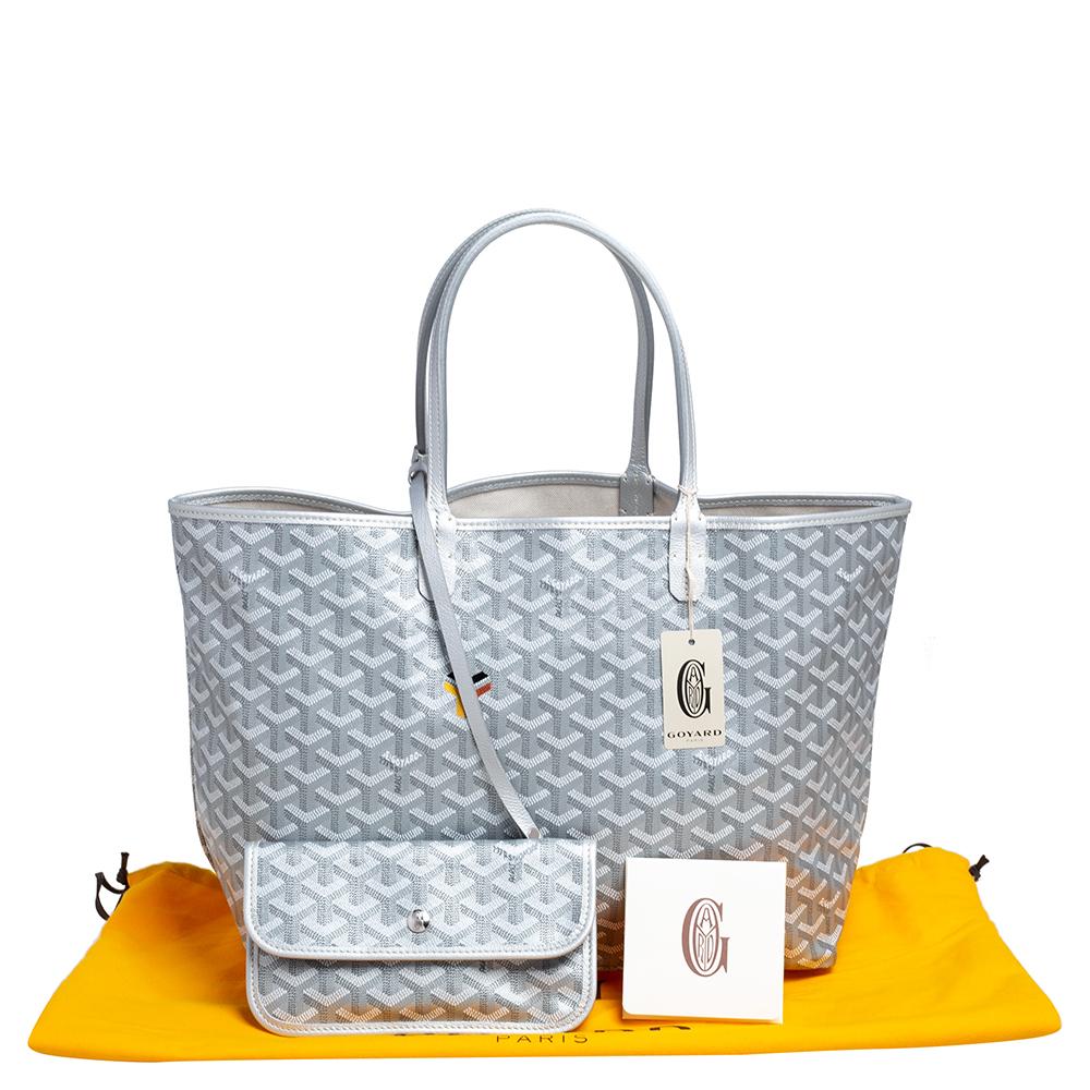 Goyard Silver Goyardine Coated Canvas St. Louis PM Tote 5