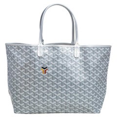 Goyard Silber Goyardine beschichtetem Canvas St. Louis PM Tote