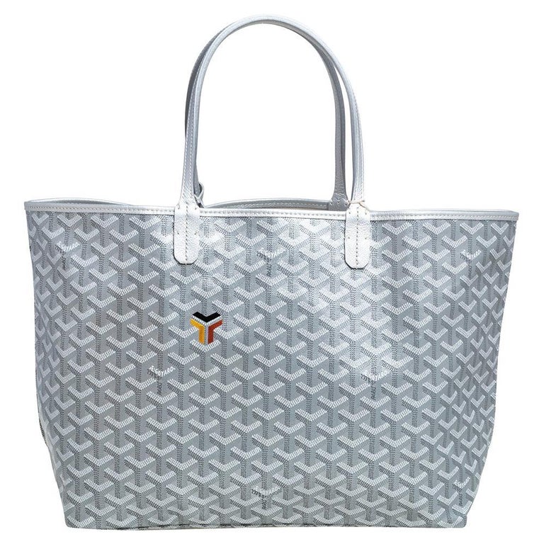 Goyard Grey Goyardine Coated Canvas and Leather Saint Louis PM Tote Goyard