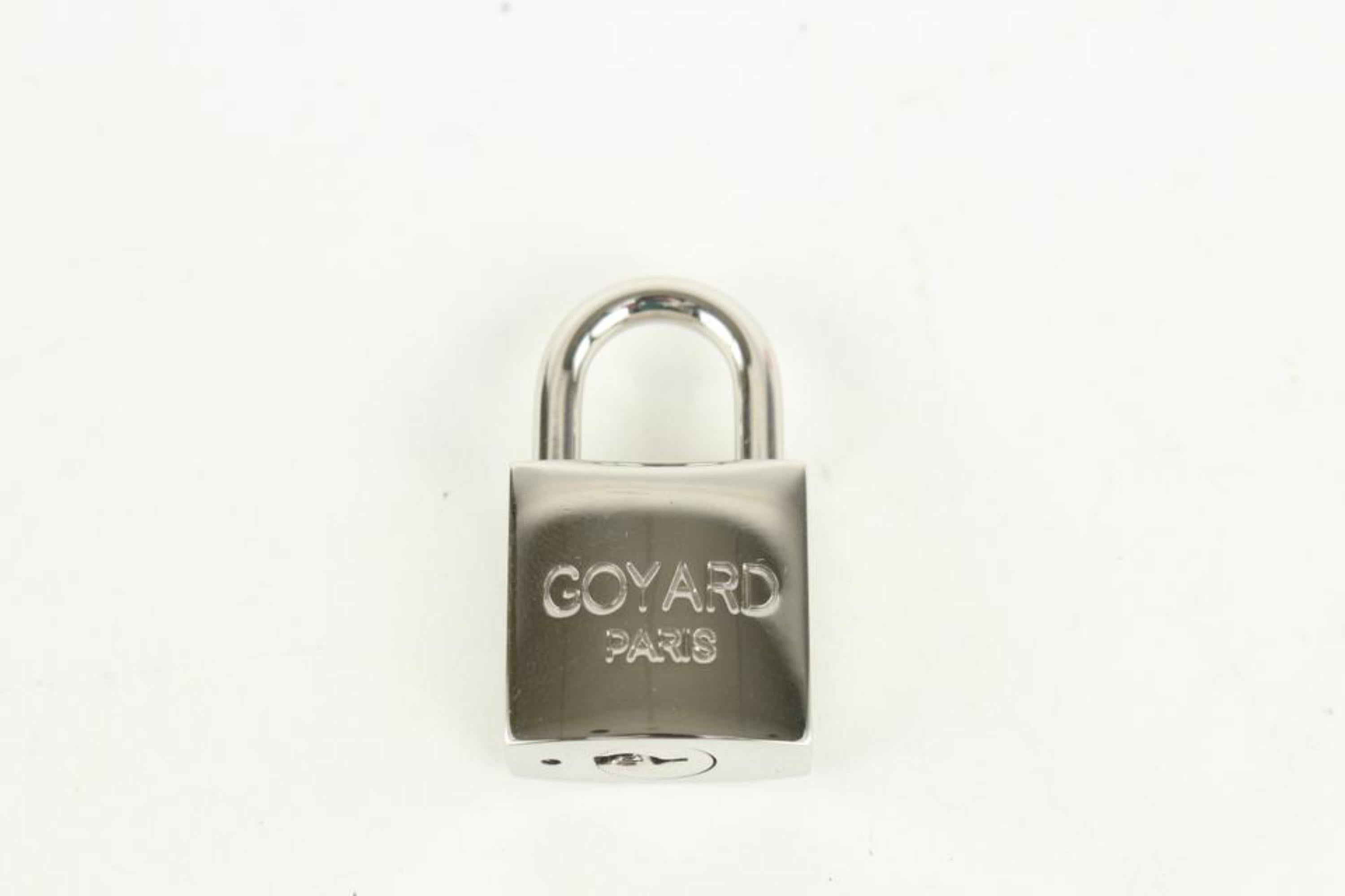 Goyard Silver Lock and Key Set Cadena Bag Charm 1012gy30 5