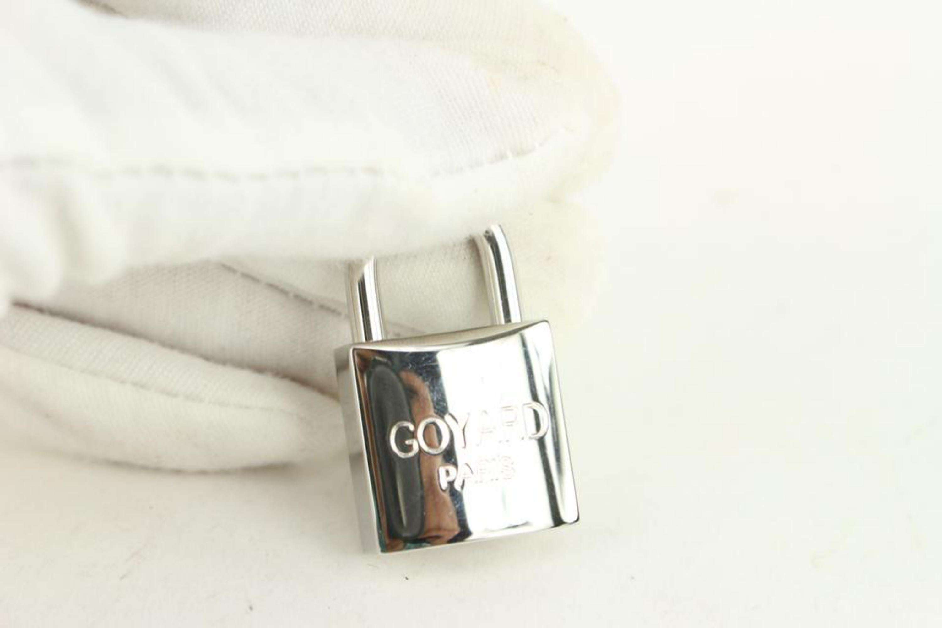 Goyard Silver Lock and Key Set Cadena Bag Charm 1012gy30 7