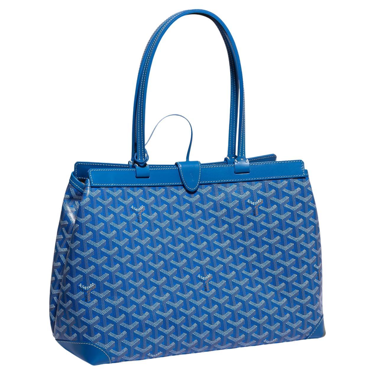 Goyard Customized Blue 'Butterflies' Monogram St Louis PM Bag at ...
