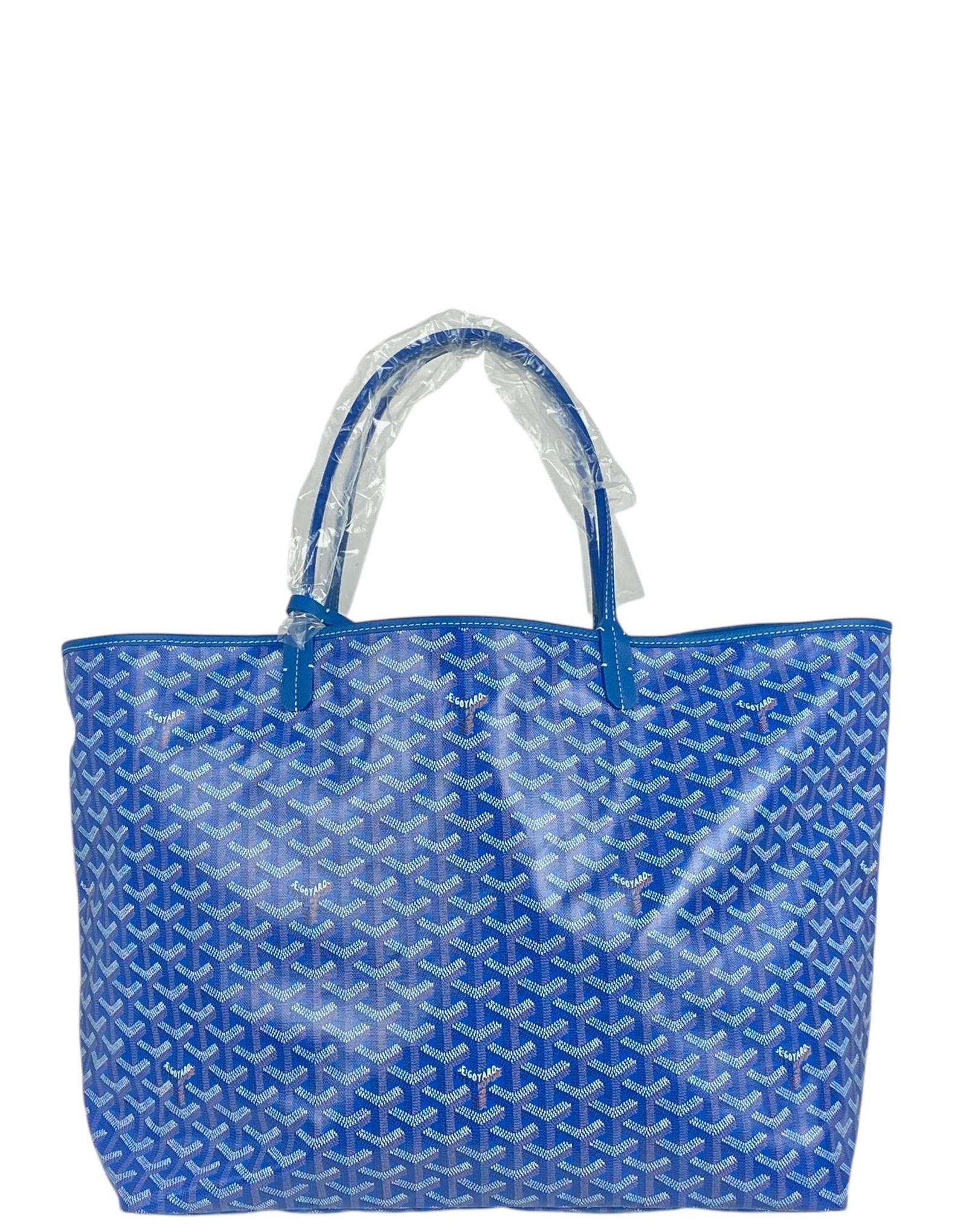 Goyard Sac fourre-tout St. Louis GM en toile Goyardine bleu ciel Neuf à New York, NY