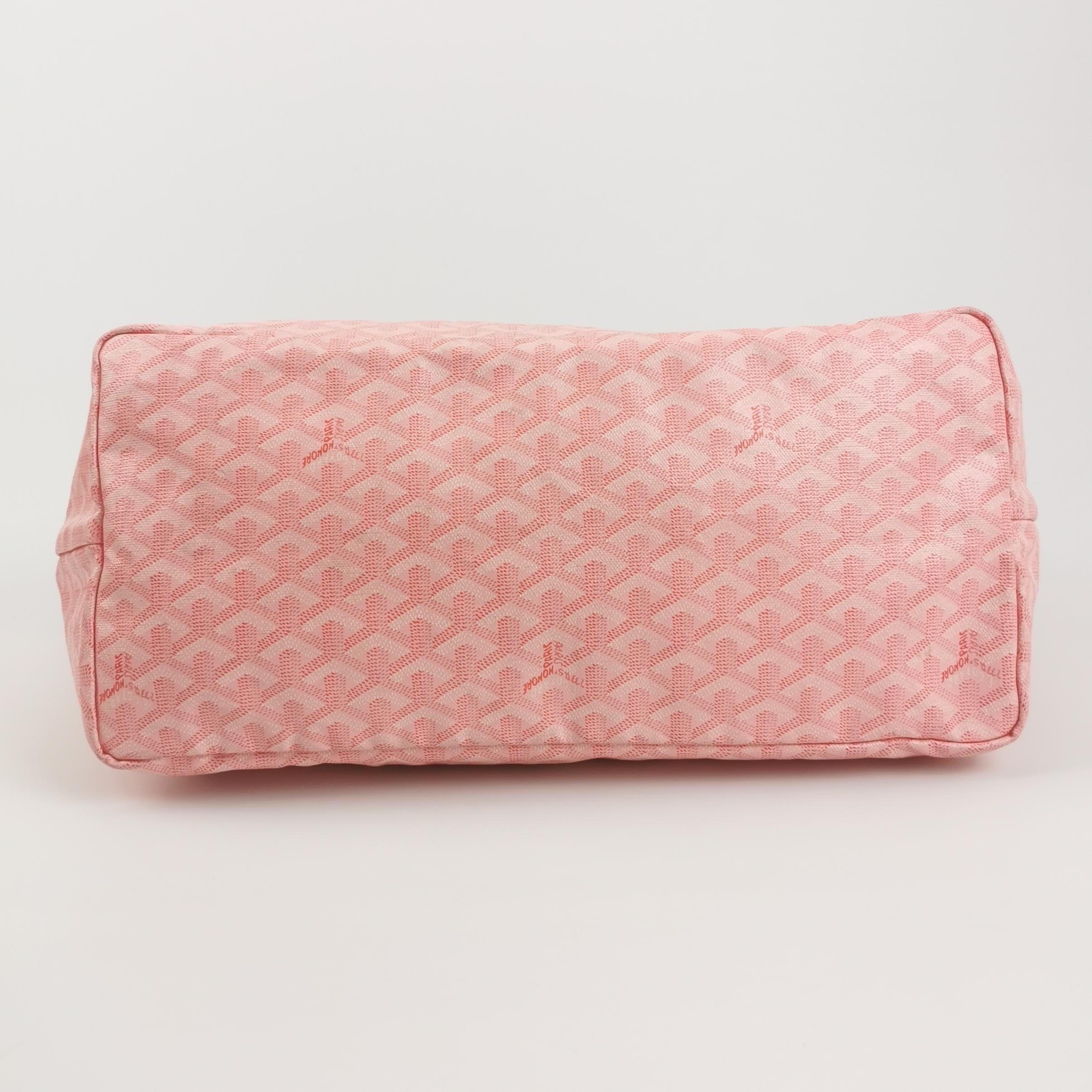 Goyard Sonderausgabe Rosa Saint Louis GM Large Tote 2018 im Angebot 12