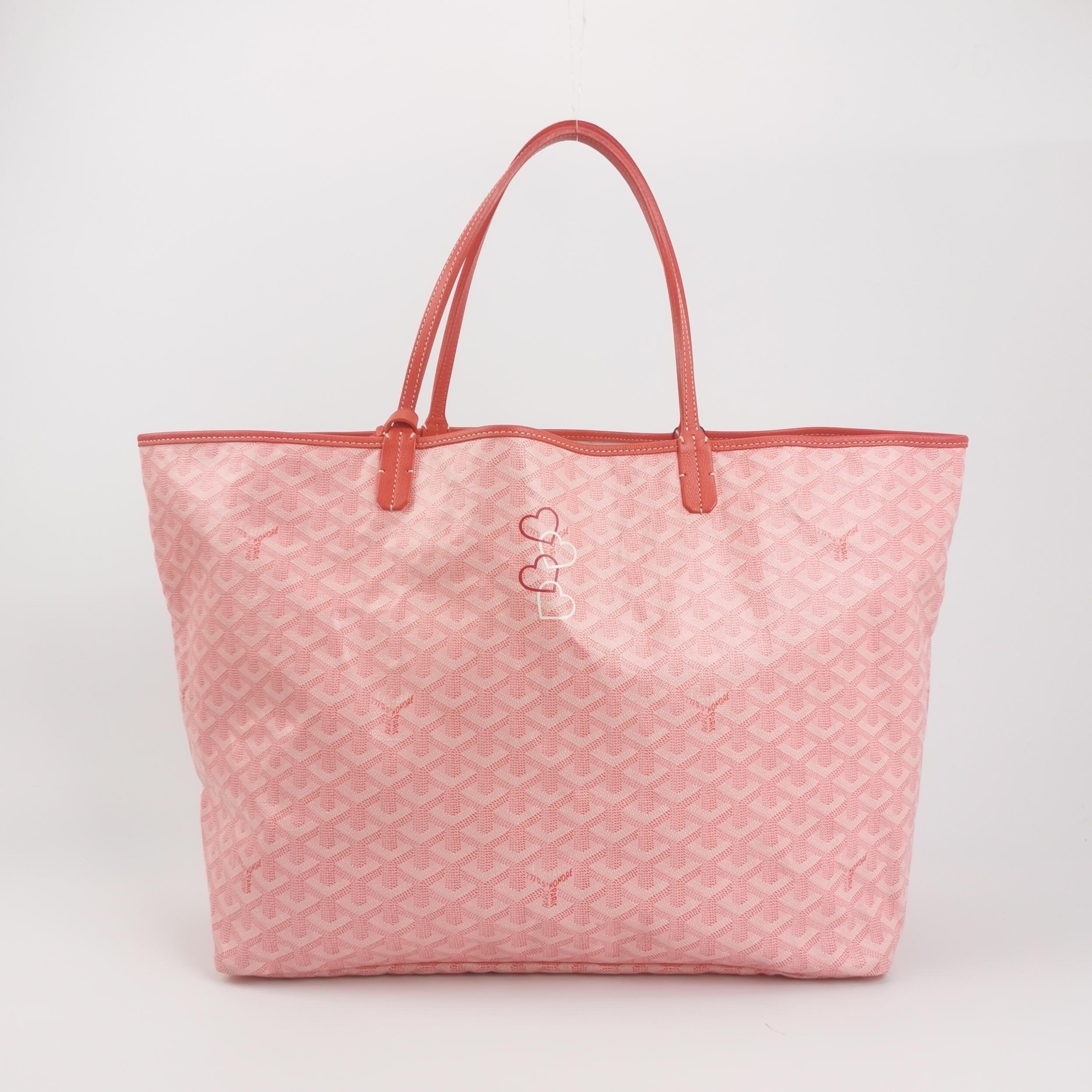 Goyard Sonderausgabe Rosa Saint Louis GM Large Tote 2018 (Pink) im Angebot
