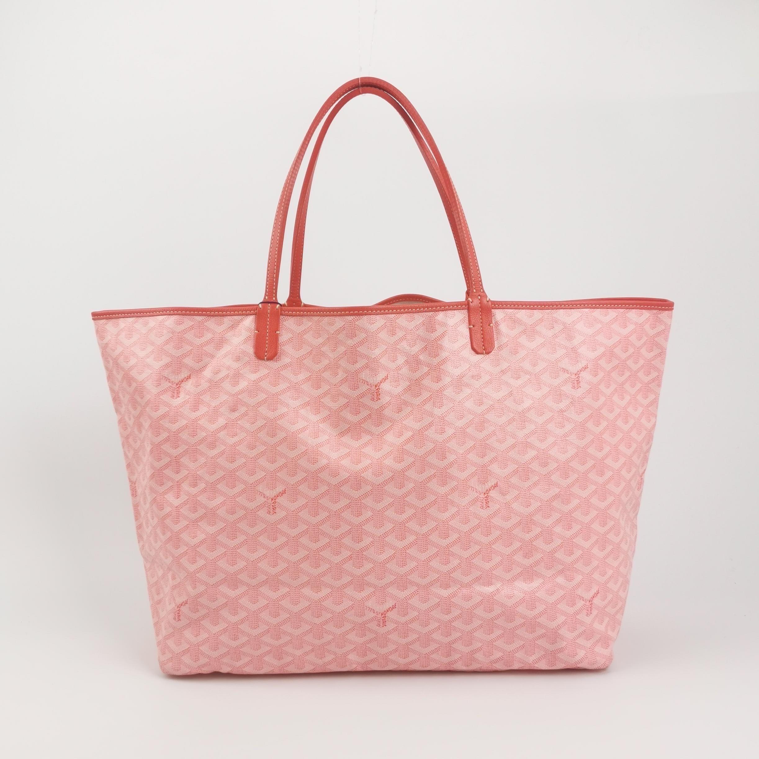Goyard Sonderausgabe Rosa Saint Louis GM Large Tote 2018 im Zustand „Hervorragend“ im Angebot in AUBERVILLIERS, FR
