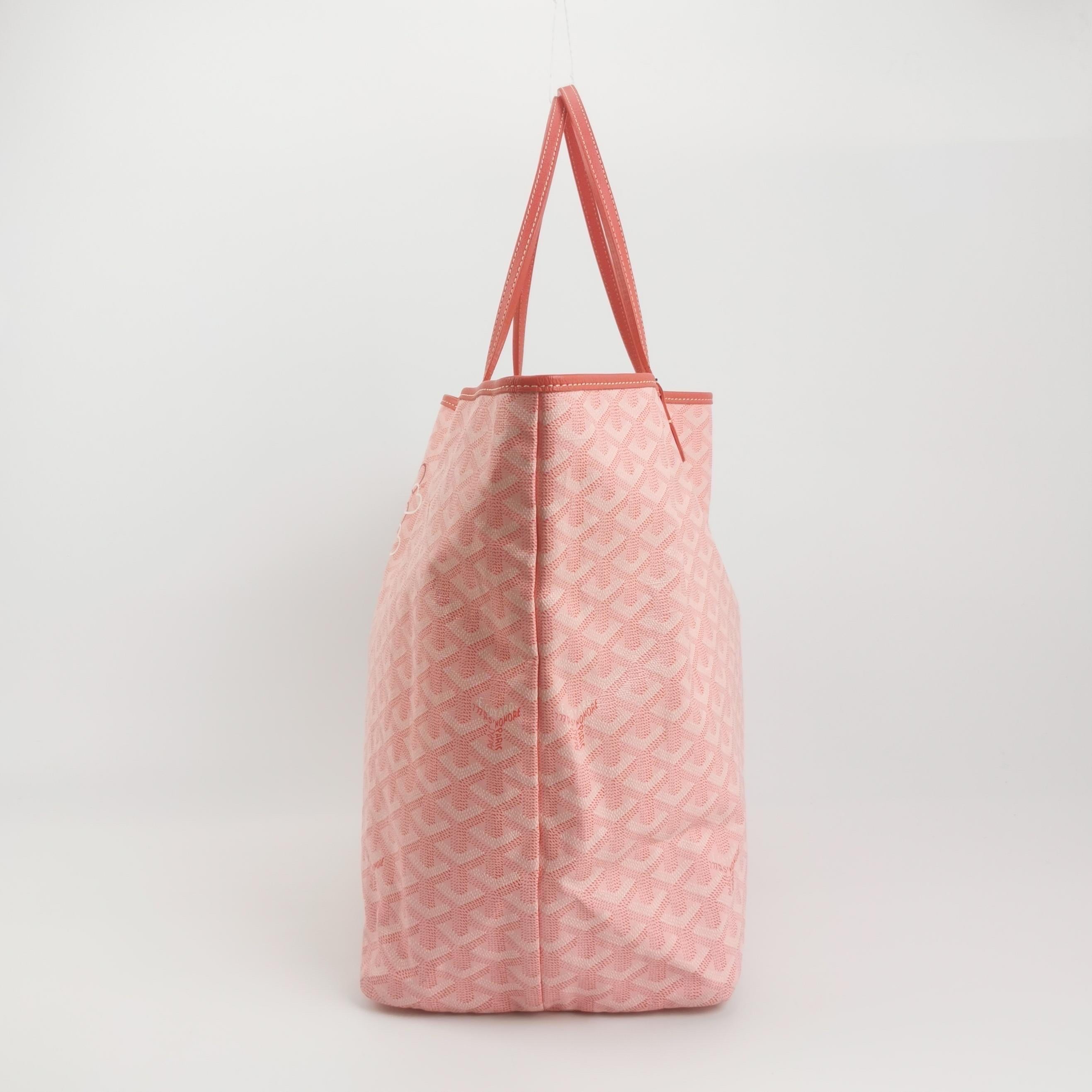 Goyard Sonderausgabe Rosa Saint Louis GM Large Tote 2018 im Angebot 1