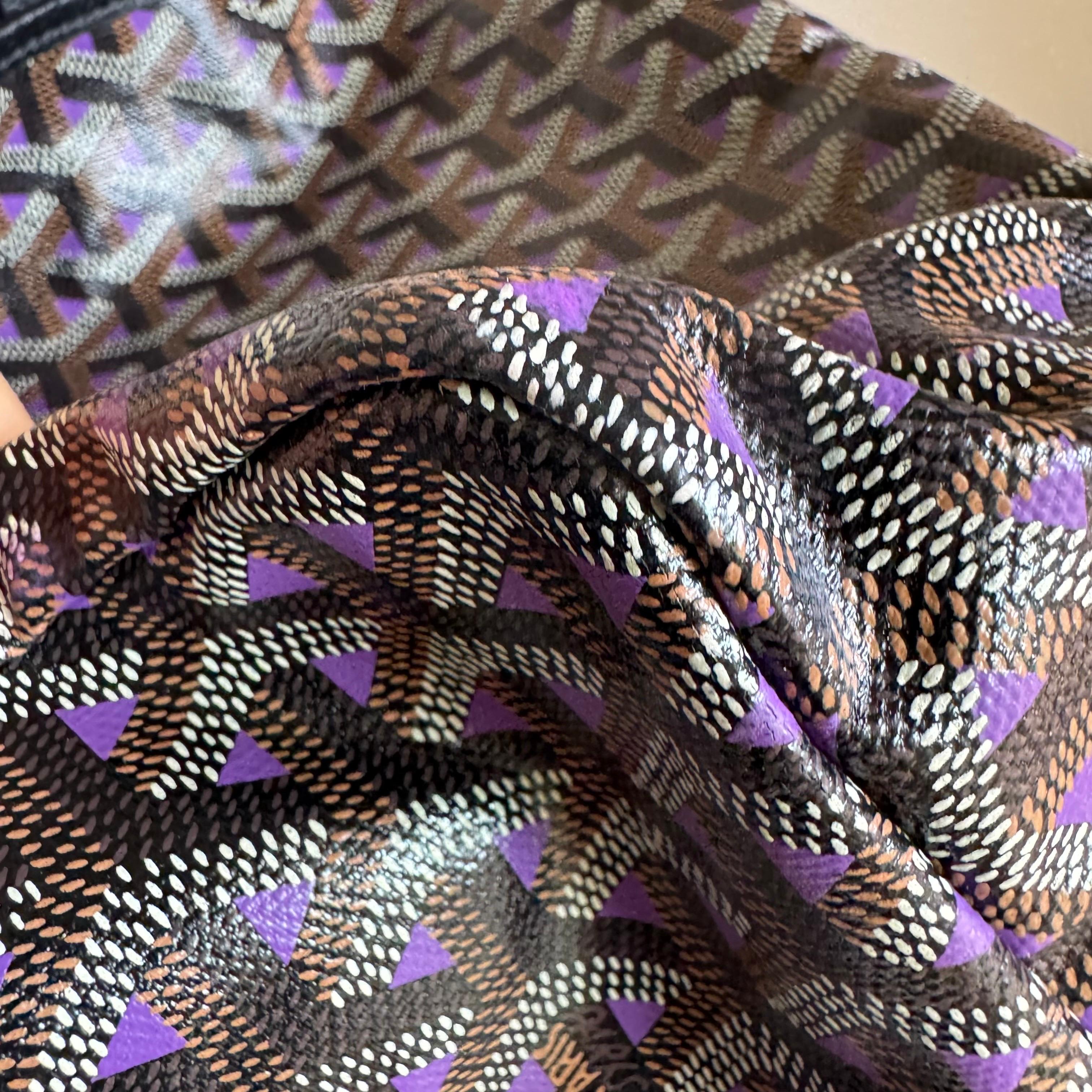 Goyard Special Edition Saint Louis PM Tote Medium Black Violet 2020 en vente 5