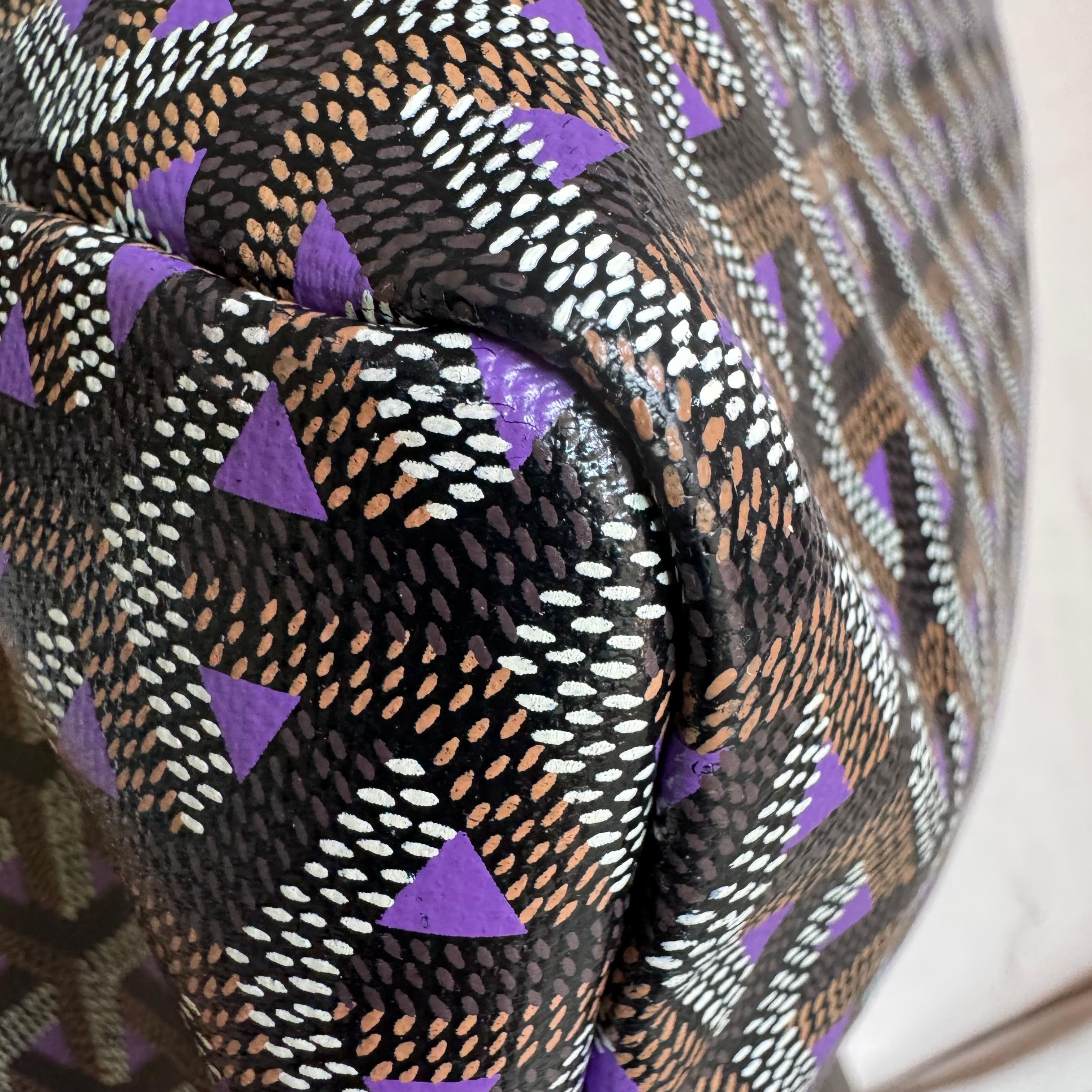 Goyard Special Edition Saint Louis PM Tote Medium Black Violet 2020 en vente 8