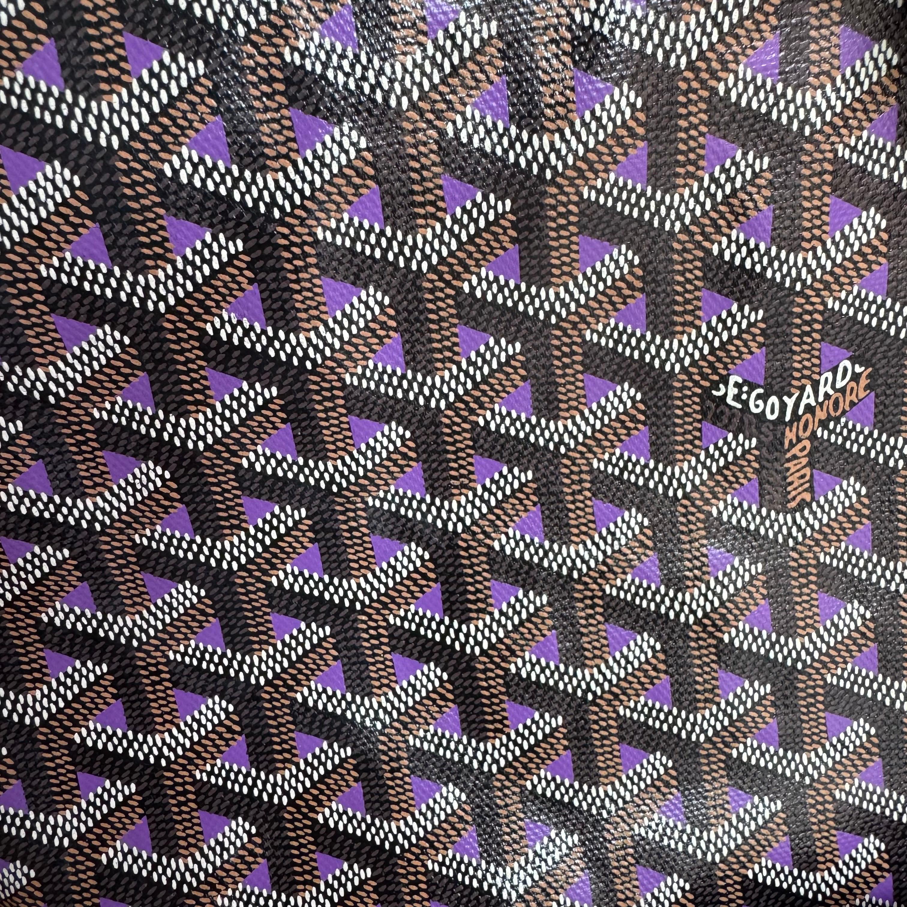 Goyard Special Edition Saint Louis PM Tote Medium Black Violet 2020 Excellent état - En vente à AUBERVILLIERS, FR