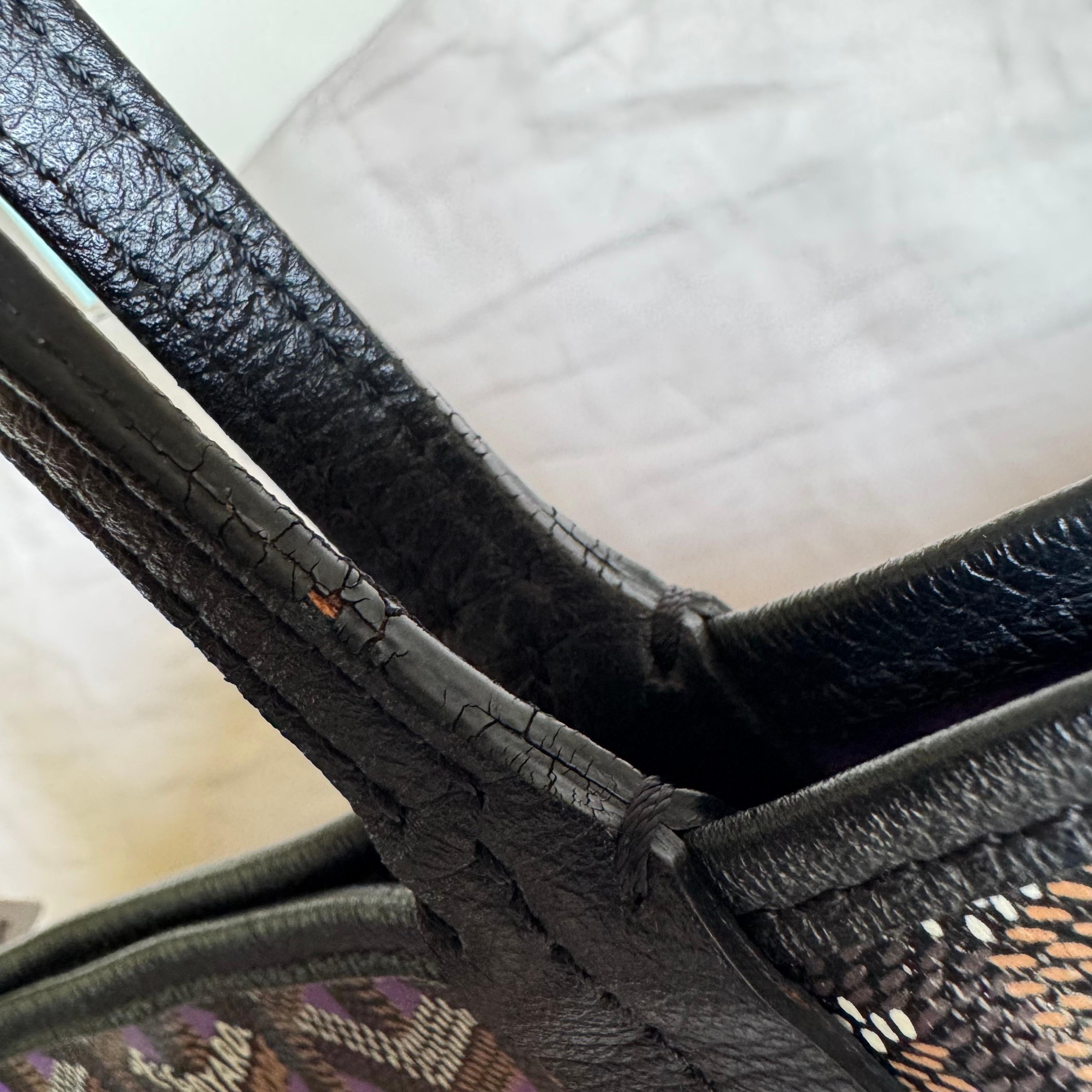 Goyard Special Edition Saint Louis PM Tote Medium Black Violet 2020 Pour femmes en vente